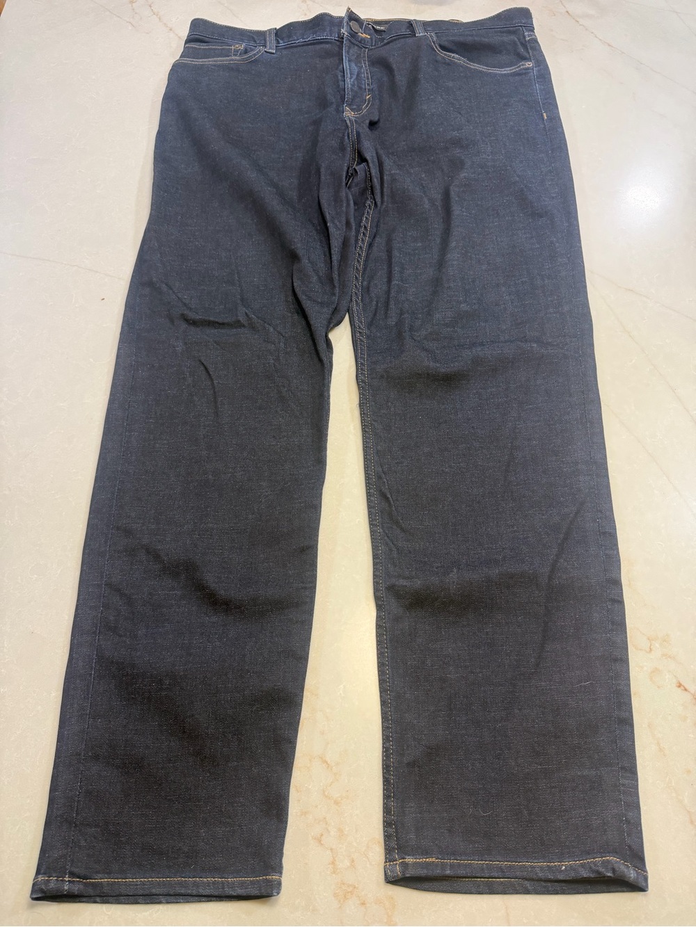 Banana Republic Men’s Rapid Movement Denim Tapered Dark Wash Jeans Size 38x32
